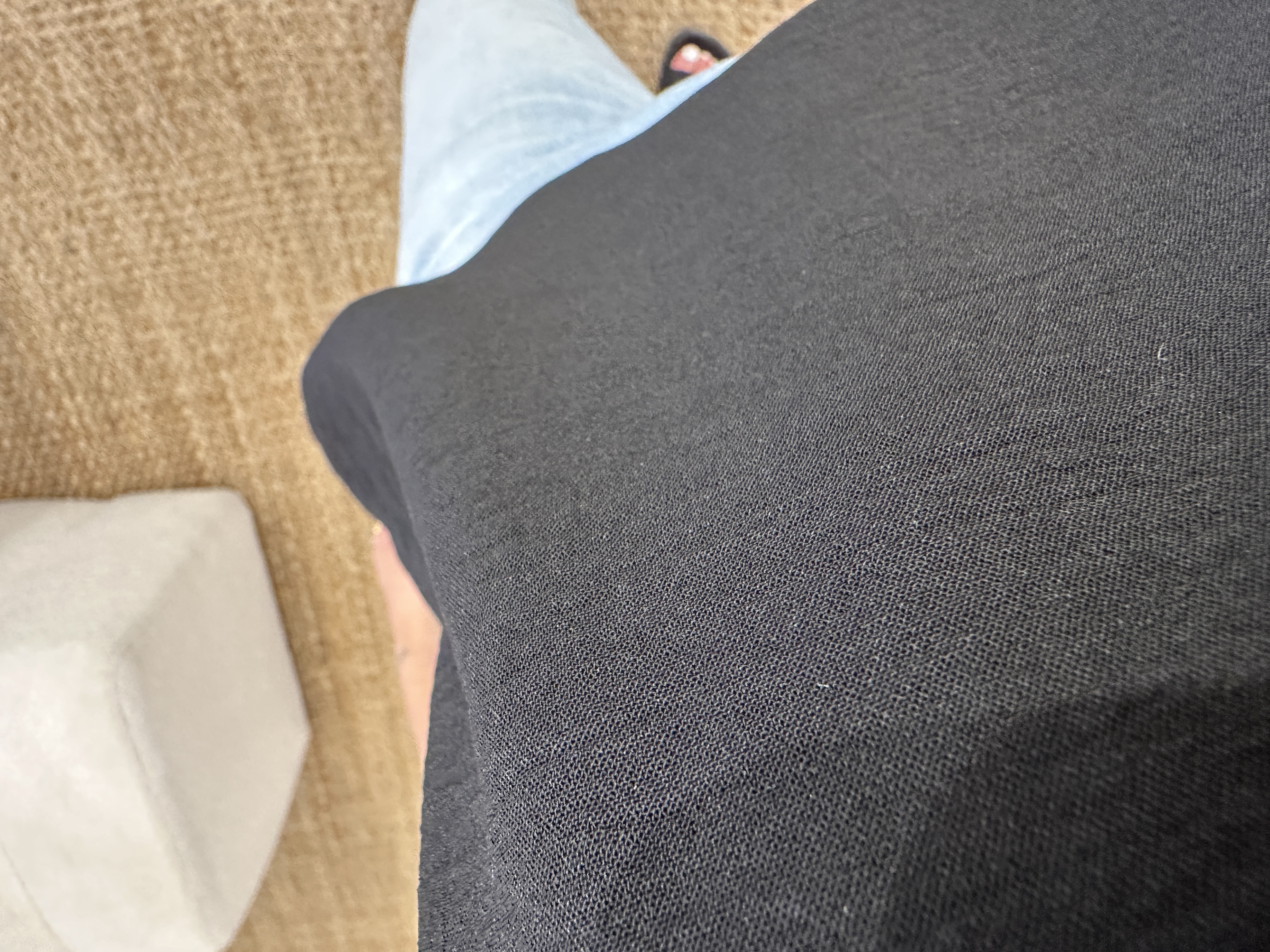 Basic V-top Azzurro - black