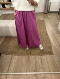 Cotton long skirt Azzurro - magenta