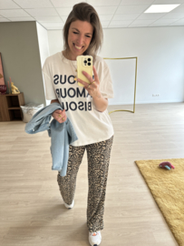 Text tee Ambika - blue