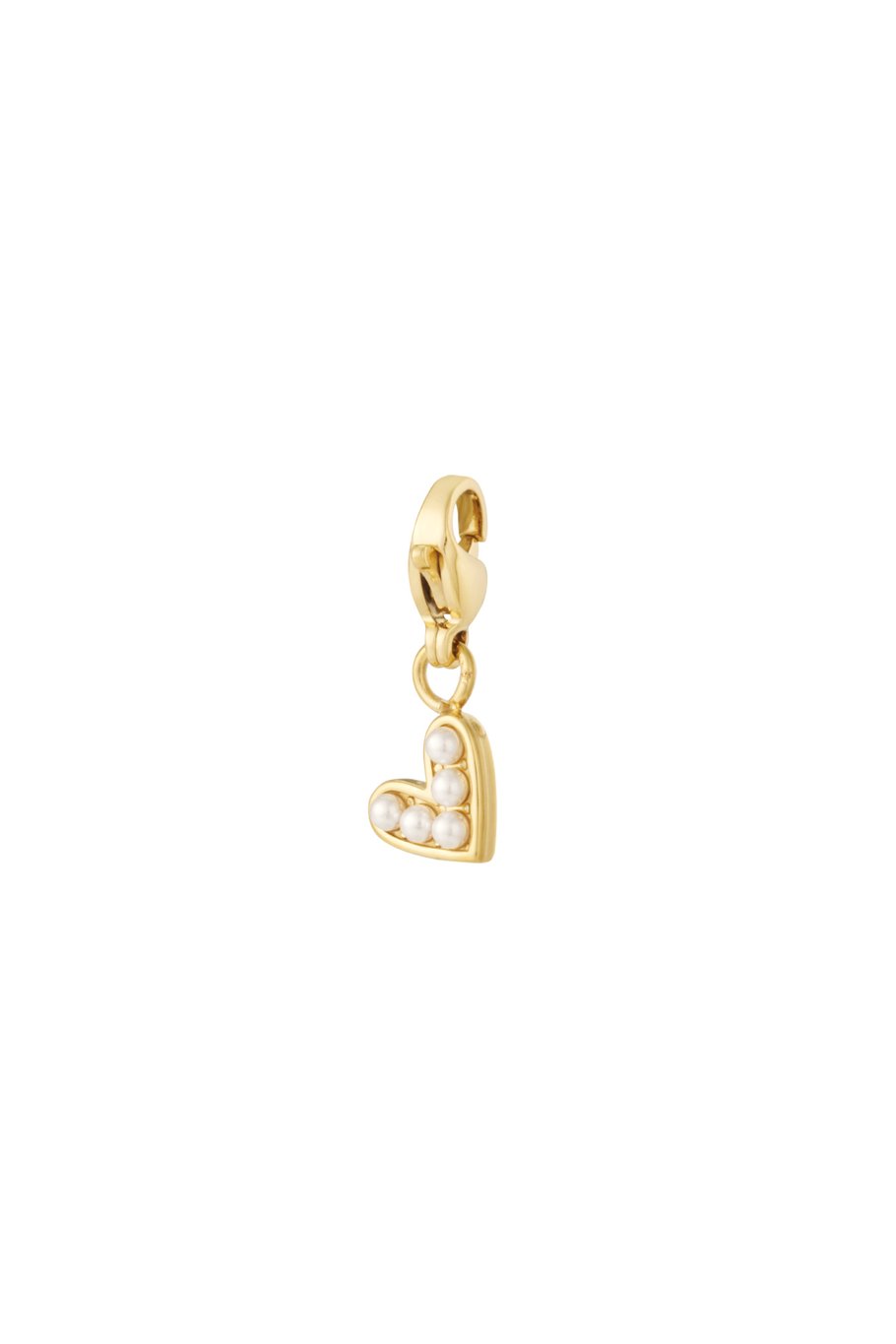 Heart casual daily jewelry charm - gold