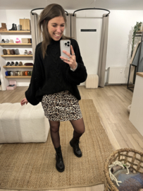 Panter skirt Azzurro - brown