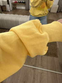 Print jog sweater Azzurro - yellow