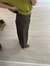 Print cargo barrel pants Azzurro - dark brown