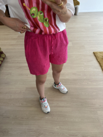 Linen short - pink