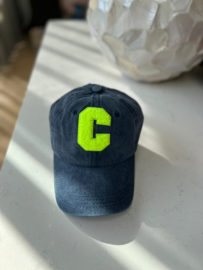 Cap - dark blue/lime