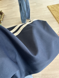 Stripe sportive jacket - dark blue
