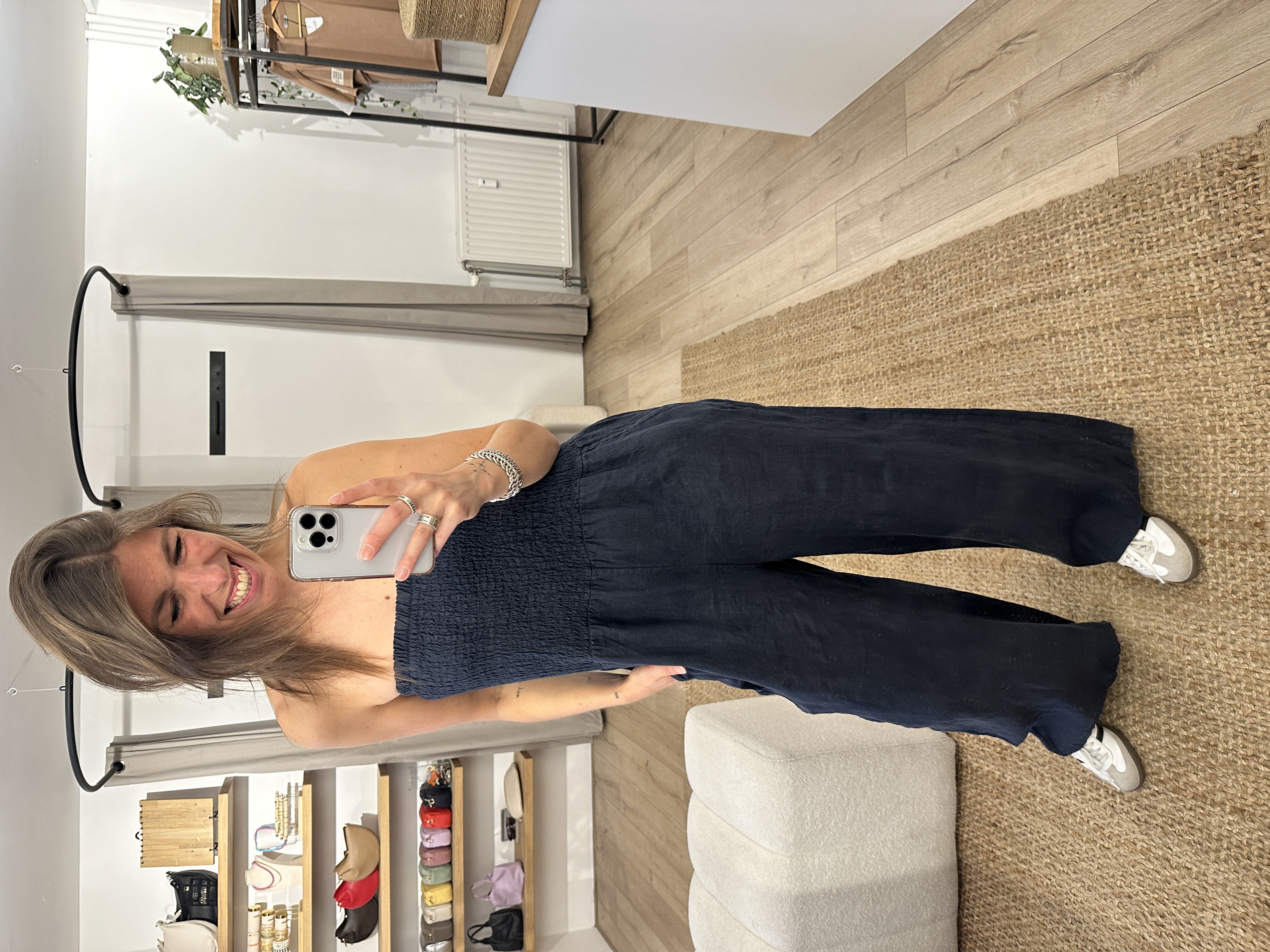 Linen jumpsuit 2.0 - dark blue