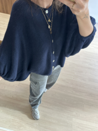 Butterfly knitted cardigan Ambika - dark blue