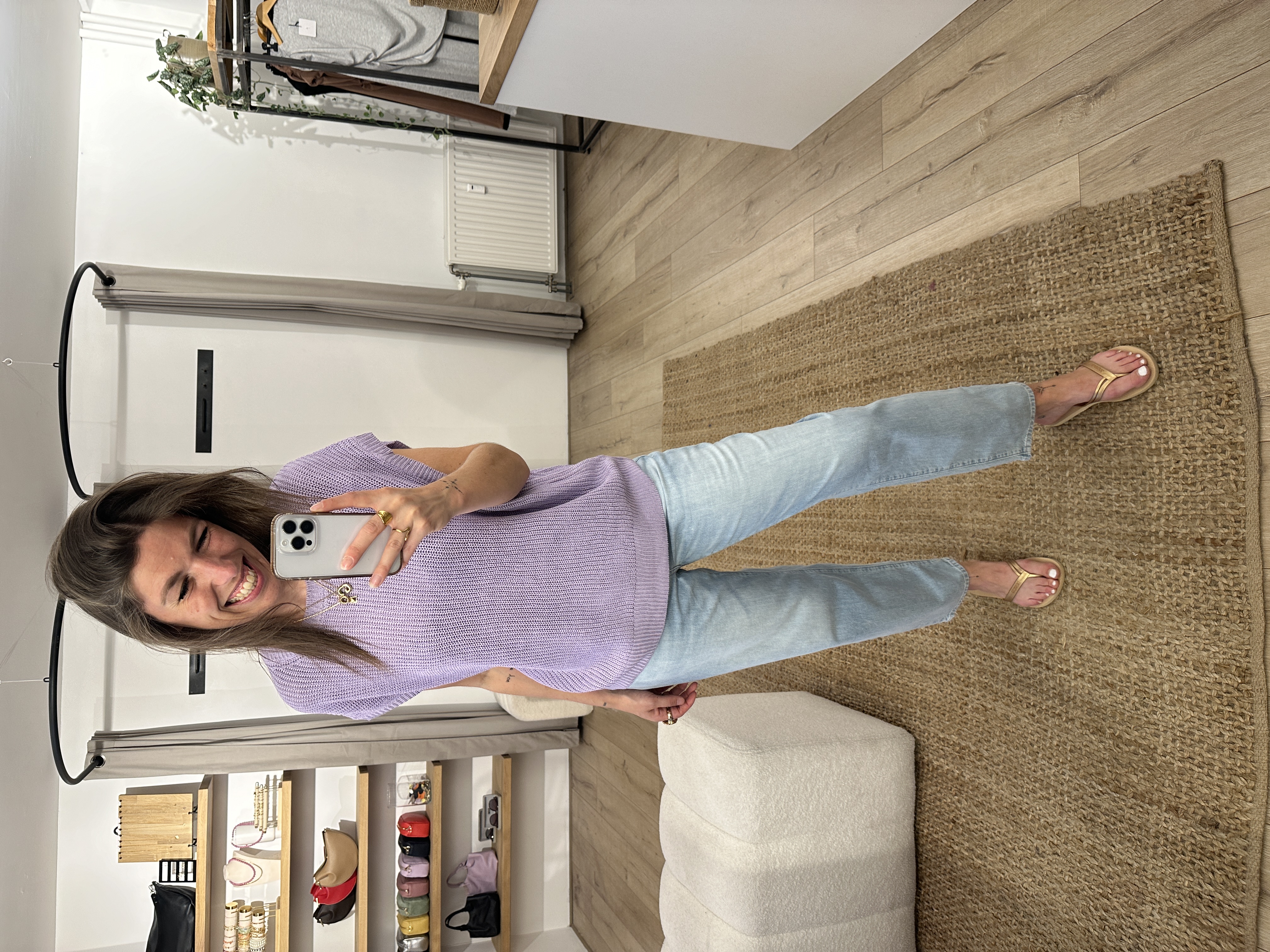 Knitted top Azzurro - lila