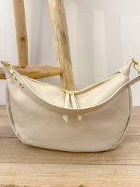 Leather crossbody bag 2.0 - naturel