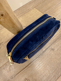 Suède classic crossbody bag - dark blue