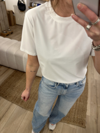 Travel tee Azzurro - white