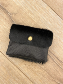 Leather wallet - black