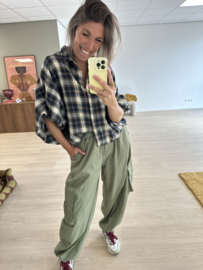 Parachut cord pants - army green