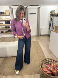 Heart jacket Azzurro - purple