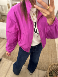 Short jacket Azzurro - magenta