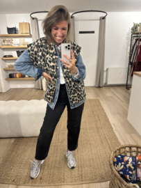 Animal gilet Azzurro - beige/black