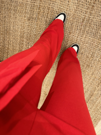 Basic ceintuur pants Azzurro - red