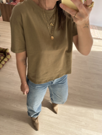 Cotton box tee Azzurro - green