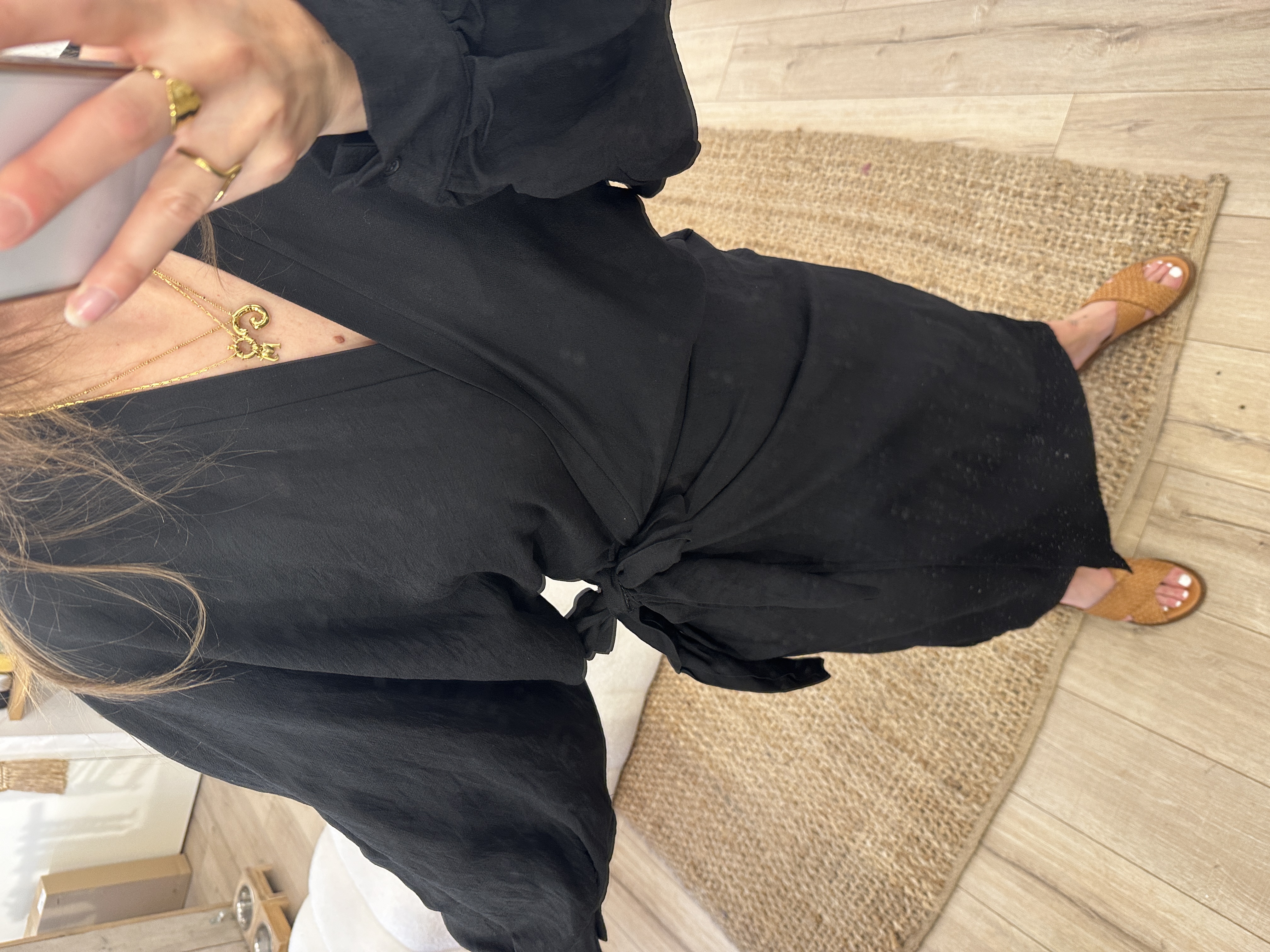 Overlay dress Ambika - black