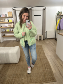 Padded jacket Azzurro - green