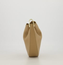 Leather cookie bag - camel