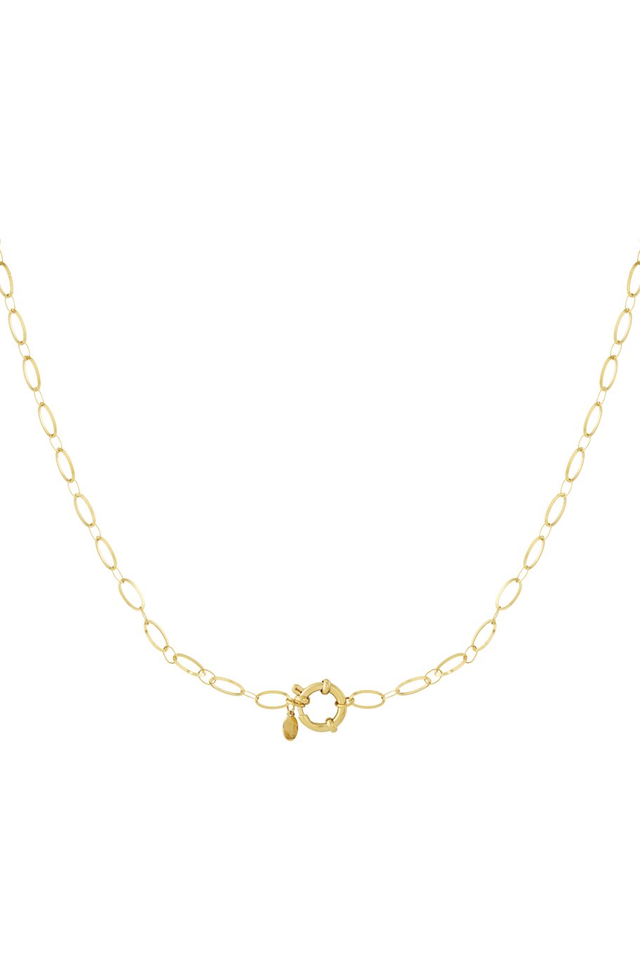 Simple lock necklace - gold
