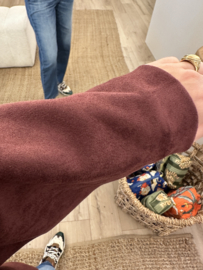 Balloon suedine jacket - bordeaux