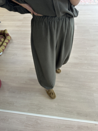 Autumn balloon pants - army green