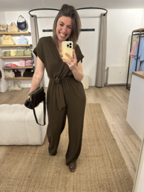 Basic jumpsuit Azzurro - dark brown