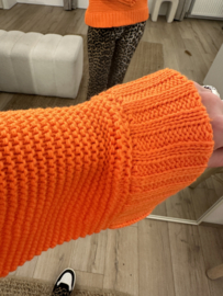 Knitted pull Azzurro - orange