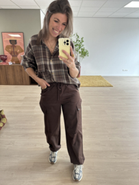 Parachut cord pants 2.0 - dark brown