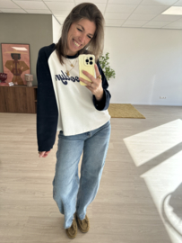 Brooklyn baseball pull - dark blue