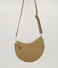Leather cookie bag - camel