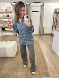 Jeans blouse - blue