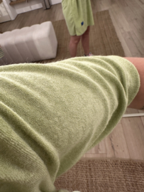 Terry t-shirt dress Azzurro - green