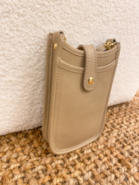 Leather small bag - beige