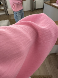 Basic V-blouse Azzurro - pink light
