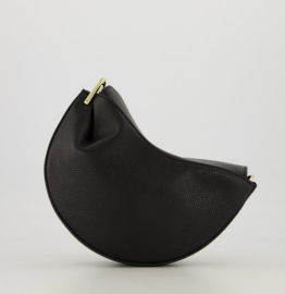 Leather cookie bag - black