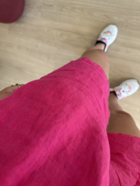 Linen short - pink