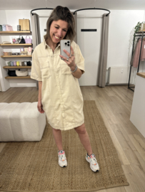 Jeans dress Azzurro - beige