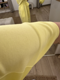 Soft long dress Azzurro - yellow