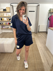 Comfy short set - dark blue