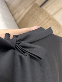 Knot short dress - black