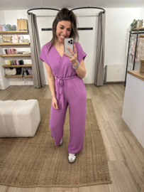 Basic jumpsuit Azzurro - purple