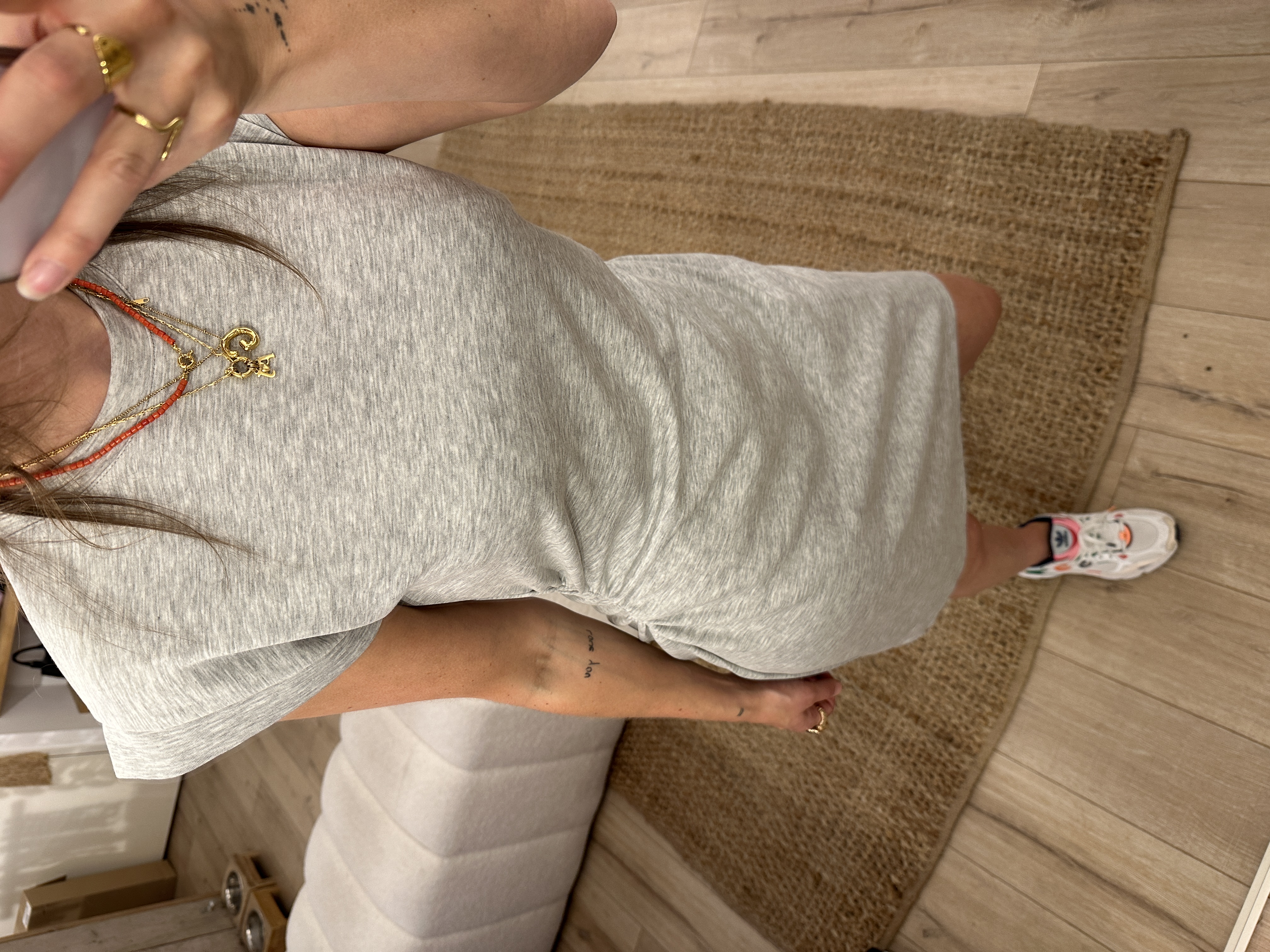 Soft dress Azzurro - grey