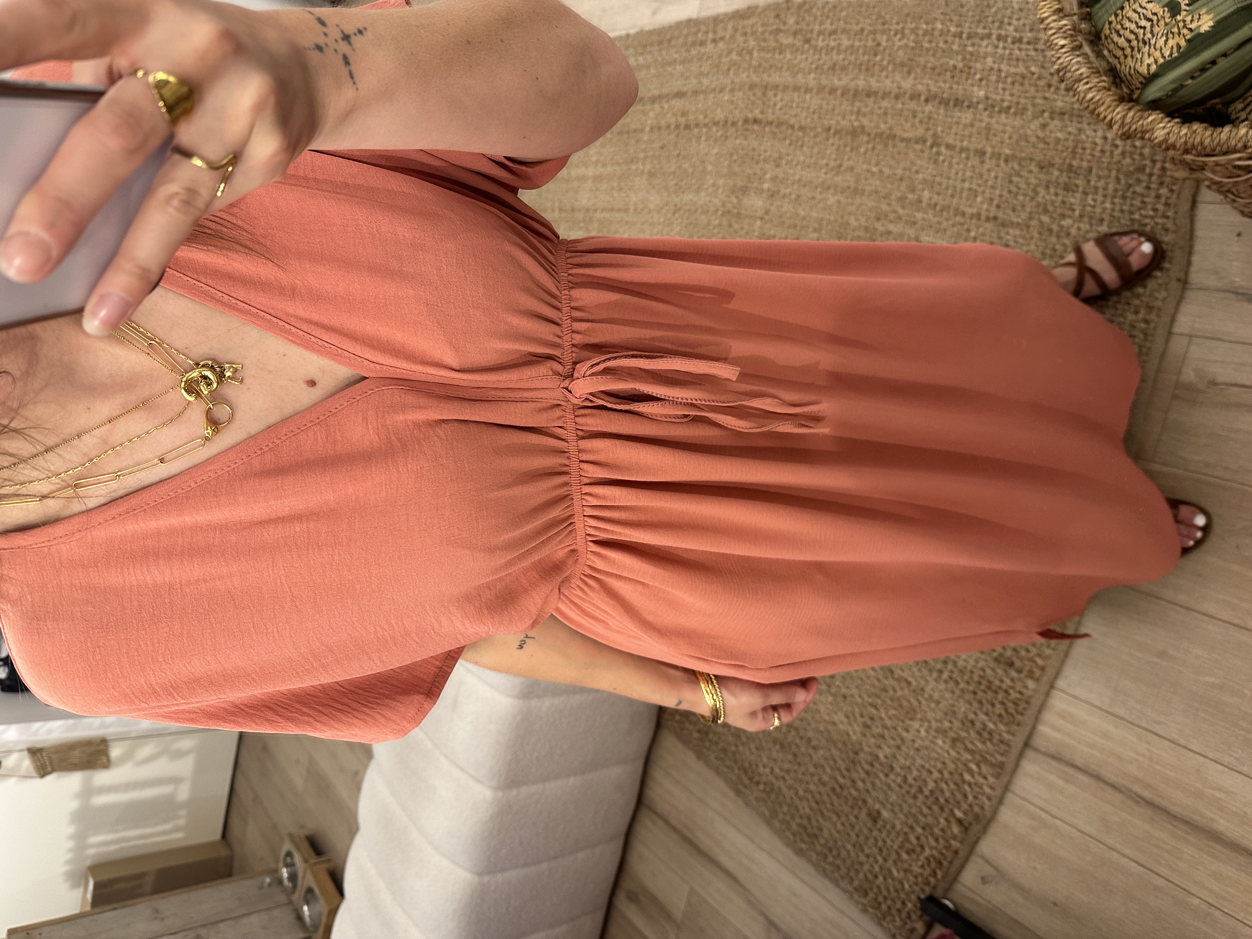Basic maxi dress Azzurro - old pink