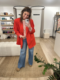 Oversized blazer - red