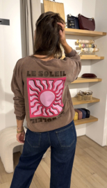 Soleil sweater pull - washed brown