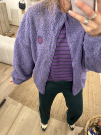 Teddy jacket Azzurro - purple